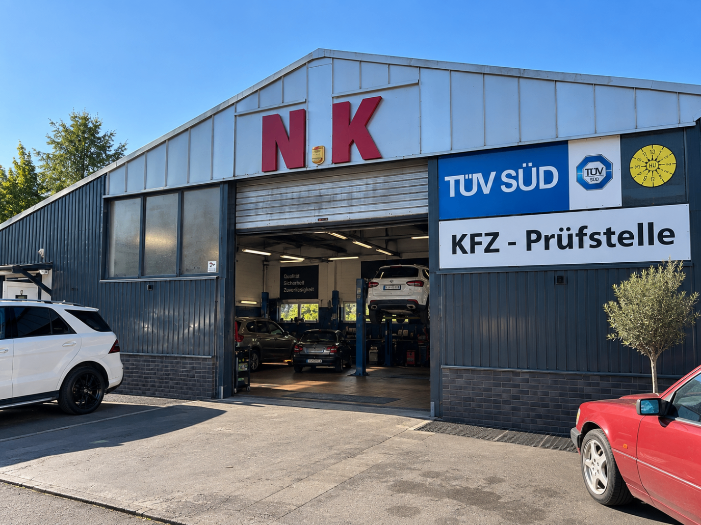 Außenansicht der NK Werkstatt in Grevenbroich